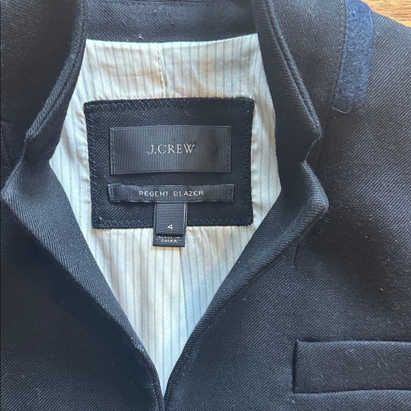 J Crew Regent Blazer. Sz 4 black - Picture 2 of 6